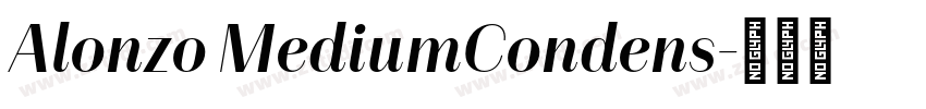 Alonzo MediumCondens字体转换